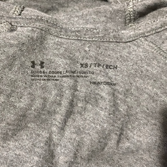 ($15) Under Armour Long Sleeve Hooded Baseball T-Shirt, Sz:XS - Picture 5 of 5
